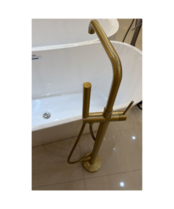 Gold freestanding bathtub mixer 110cm