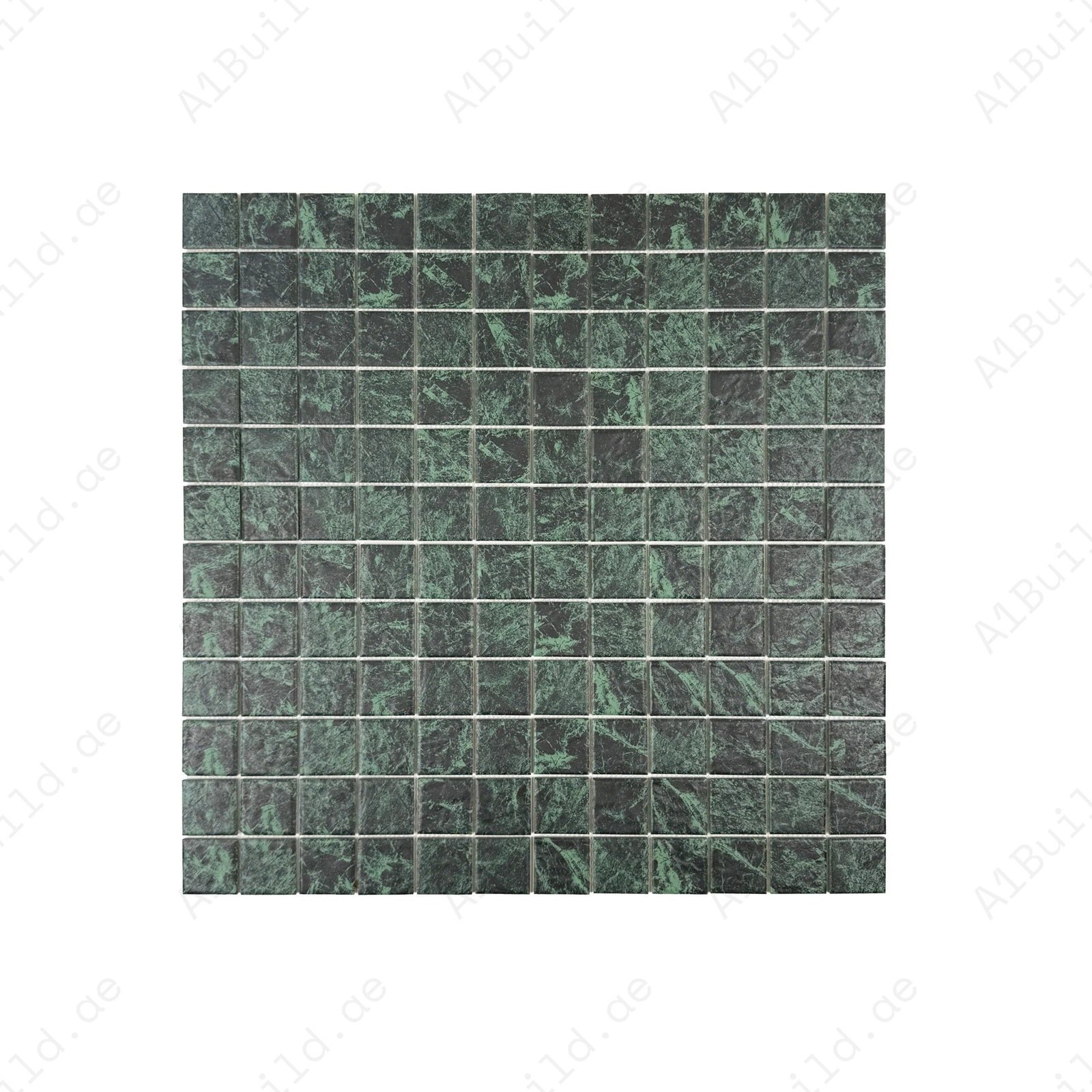 Majestic Naturale Green Big Flower Marble Pattern Porcelain Mosaic