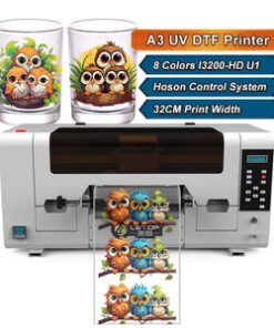New I3200HD Inkjet Crystal Printing Plotter UV Stickers Label Automatic Roll Digital UV DTF Film Printing Machine UV Led Printer