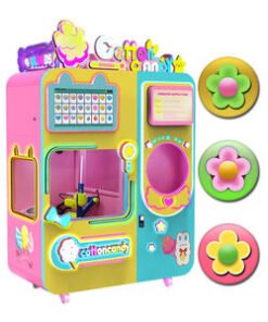Red Rabbit Commercial Cotton Candy Machine Automatic Flower Cotton Candy Vedning Machine Robotic Candy Floss Machine