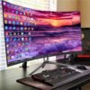 RU Monitor 19 24 27 32 Inch Curved Borderless Professional 4k 5k 8k Gaming Monitors Lcd Monitors for Desktop