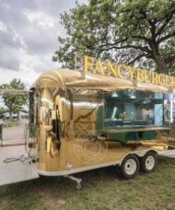 Ice Cream Food Trailer Van Street Food Cart Custom Mobile Pizza Food Truck Trailer Grill for Sale Usa with Fully Equipped