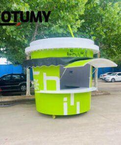 Coffee Cup Milk Tea Beverage Vending Cart Multifunctional Ice Cream Scenic Area Kiosk Customization