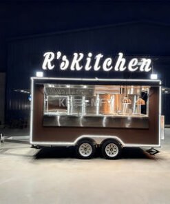 Popular Street Food Truck Outdoor Mobile Ice Cream Food Trailer Hot Dog Vending Cart Mobile Hot Dog Vans
