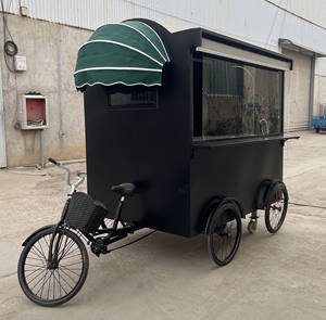 2025  Hot Selling  Factory Outlet  Multipurpose Mobile  Fast Food Snack Beverage Drinks Pedal Bicycle Tricycle