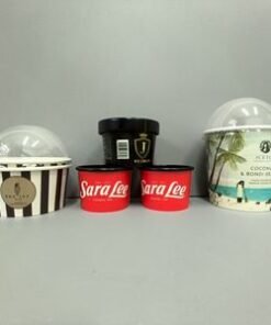 Wholesale Customizable Ice Cream Cups - Premium Food-Safe Paper, Attractive Design, Multiple Sizes Fit For Desserts With Lid