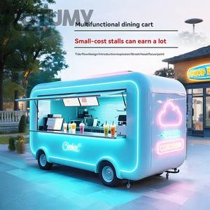Electric Catering Truck, Customizable Ice Cream and Coffee Multi-functional Commercial RV