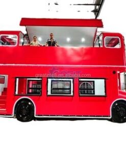 Double Decker Electric Mobile Food Truck Trailer for Fast Food Hotdogs Chips Ice Cream-Great Intelli Brand
