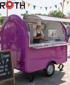 Truth Fast Delivery Mobile Food Truck Style Trailer with Full Kitchen for Hotdogs Snacks Chips Coffee Ice Cream Trailer