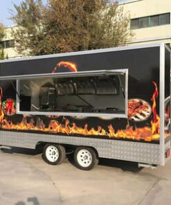 Custom Size Grill Equipment Concession Food Trailer Fast Food Trailer Mobile Kitchen Tacos Truck Ice Cream Cart BBQ Food Truck