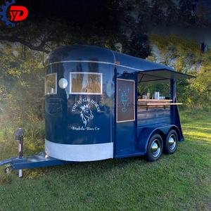 YD China Vintage Ice Cream Truck Food Carts Street Coffee Truck Hot Dog Stand Horse Trailer Food Trailer with Fully Equipped