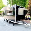 13ft BBQ Cart Pizza Coffee Camper Van Mobile Food Trailer Ice Cream Hot Dog Food Truck with Full Kitchen