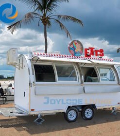 Small Pizza Ice Cream Food Trailer with Full Kitchen Equipment Mobile Coffee Truck & Chip Van Cart Accessories for Snack Foods