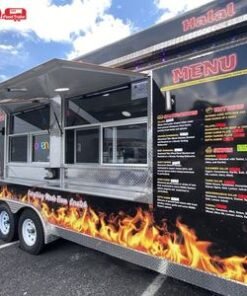 New Type Street Food Trailer for Selling Coffee Van Catering Cart Burgers Fries Ice Cream BBQ Bus Mobile Food Truck