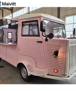 Manufacture's New Retro Food Truck Vintage Ice Cream Van for Catering for Hotdogs Fast Food Fiberglass Mobile Trailer for Sale