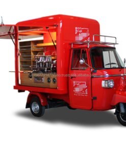 Piaggio Ape Trike Food Cart Beer Bar Vintage Snack Food Van Tuk Tuk Food Truck Ice Cream Cart Mobile Bar Truck for Events