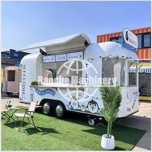 Concession Catering Mobile Bar BBQ Food Trailer Fully Equipped Ice Cream Coffee Fast Food Truck for Sale