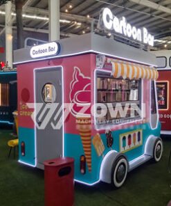 Factory Customized Ice Cream Coffee Vending Cart Food Kiosk Truck Mini Food Bus Car Electric Mobile Food Trailer