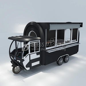 Three Wheels Electric Scooters Food Cart Ice Cream Cart Tuk Tuk Mobile Kitchen Fast Food Tricycle for Sale