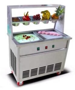 Hot Selling Professional Design Good Quality Flat Pan Ice Cream Roll Machines Fried Ice Cream Machinery