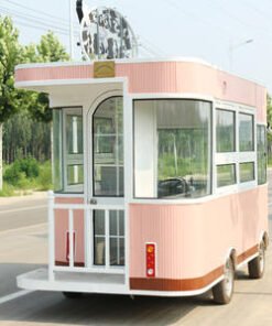 Customized Electric Food Track Snack Car Stall Car Electric Four-wheel Multifunctional Dining Car Mobile Food Track