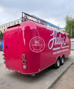 OEM OEM Mobile Capsule Fast Food Trailer Ice Cream Snack Vending Cart Customized Food Trailer With Full Kitchen Equipments