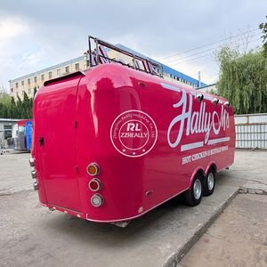 OEM OEM Mobile Capsule Fast Food Trailer Ice Cream Snack Vending Cart Customized Food Trailer With Full Kitchen Equipments