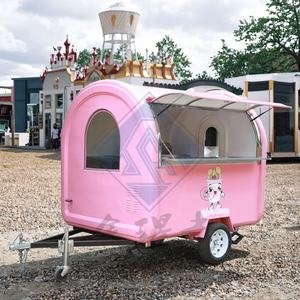 Wholesale Price Factory Customized Food Truck Cart Trailer Ice Cream Mobile Restaurant Fruit Cart Food Truck