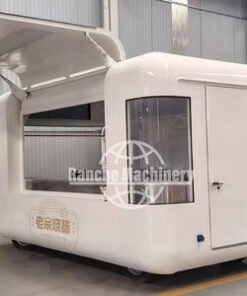 Stainless Steel Mobile Hotdog Fast Food Ice Cream Food Truck Trailer with 5.5m Length Rust Resistant
