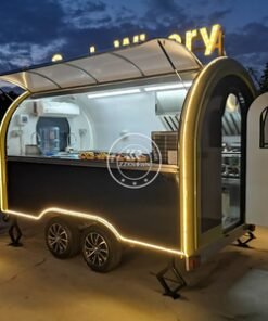 Food Truck Mobile Food Catering Trailer Fully Equipped Outdoor Mobile Beer Ice Cream Coffee Carts Food Trailers Fully Equipped