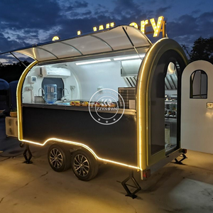 Food Truck Mobile Food Catering Trailer Fully Equipped Outdoor Mobile Beer Ice Cream Coffee Carts Food Trailers Fully Equipped