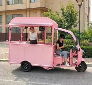 Multi-functional Electric Three-wheeled Snack Cart Mobile Barbecue Cart and RV