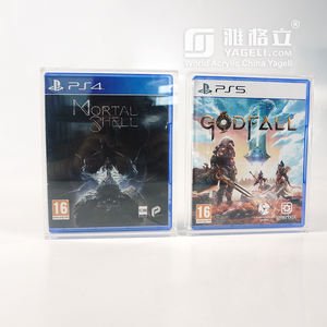 Standard Ultra Clear High UV Protection Acrylic PlayStation 5 Display Video Game Case Sliding Lid Customized Color Size for