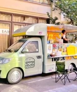 Food Cart Beverage Vending Cart Outdoor Mobile Fast Food Trailer Customized Food Truck With Full Kitchen
