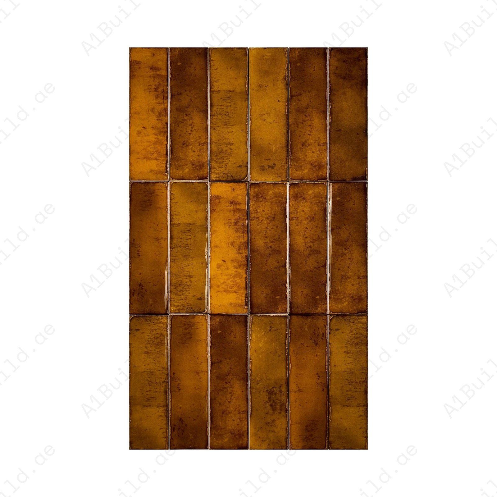 Honey Glossy Glazed Ceramic Artisanal Tile