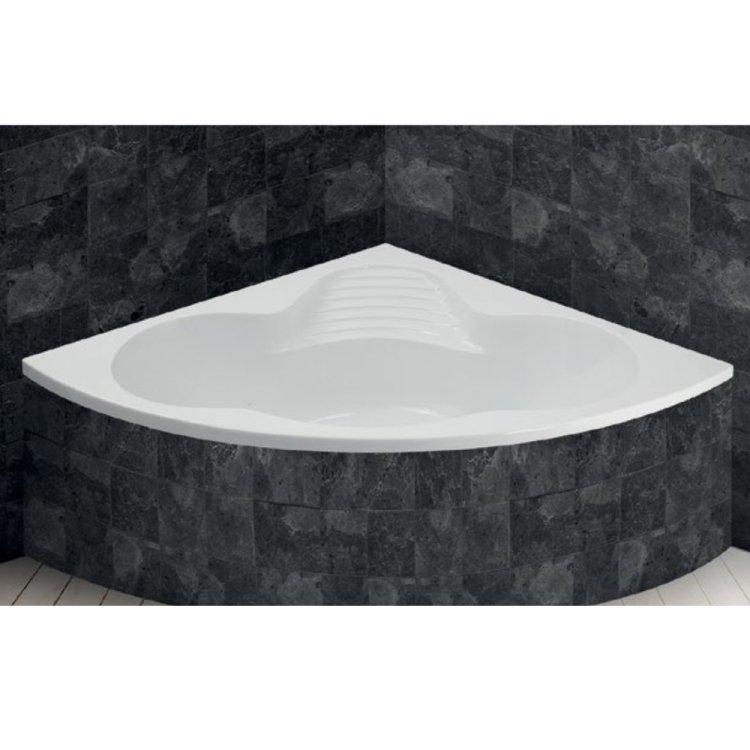 Zayn acrylic corner bathtub size 140×140 cm
