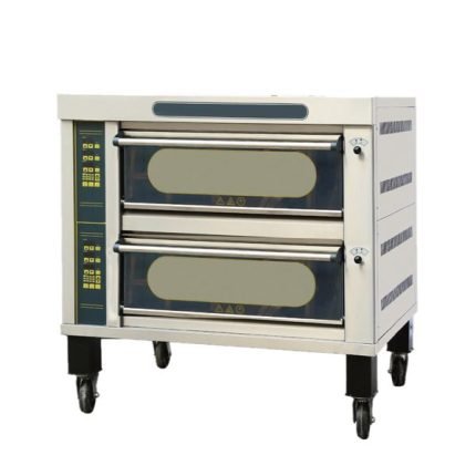 GAS DECK OVEN 2 DECK 4 TRAYS BIG GLASS DOOR – JMC-40RI