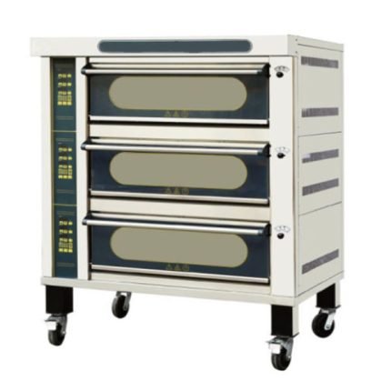 GAS OVEN 3 DECK 6 TRAYS BIG GLASS DOOR – JMC-60RI