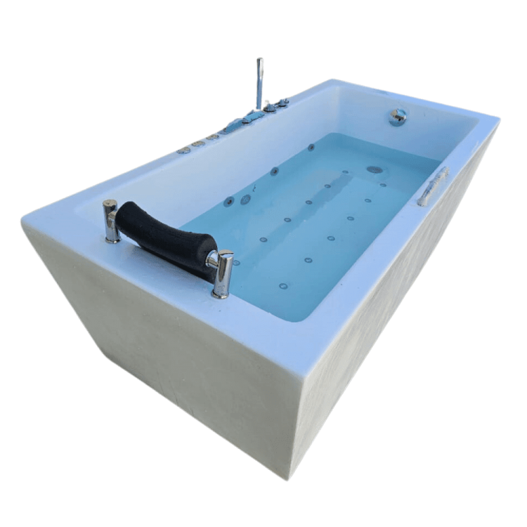 King plus acrylic Jacuzzi bathtub size 180x80cm - Image 2