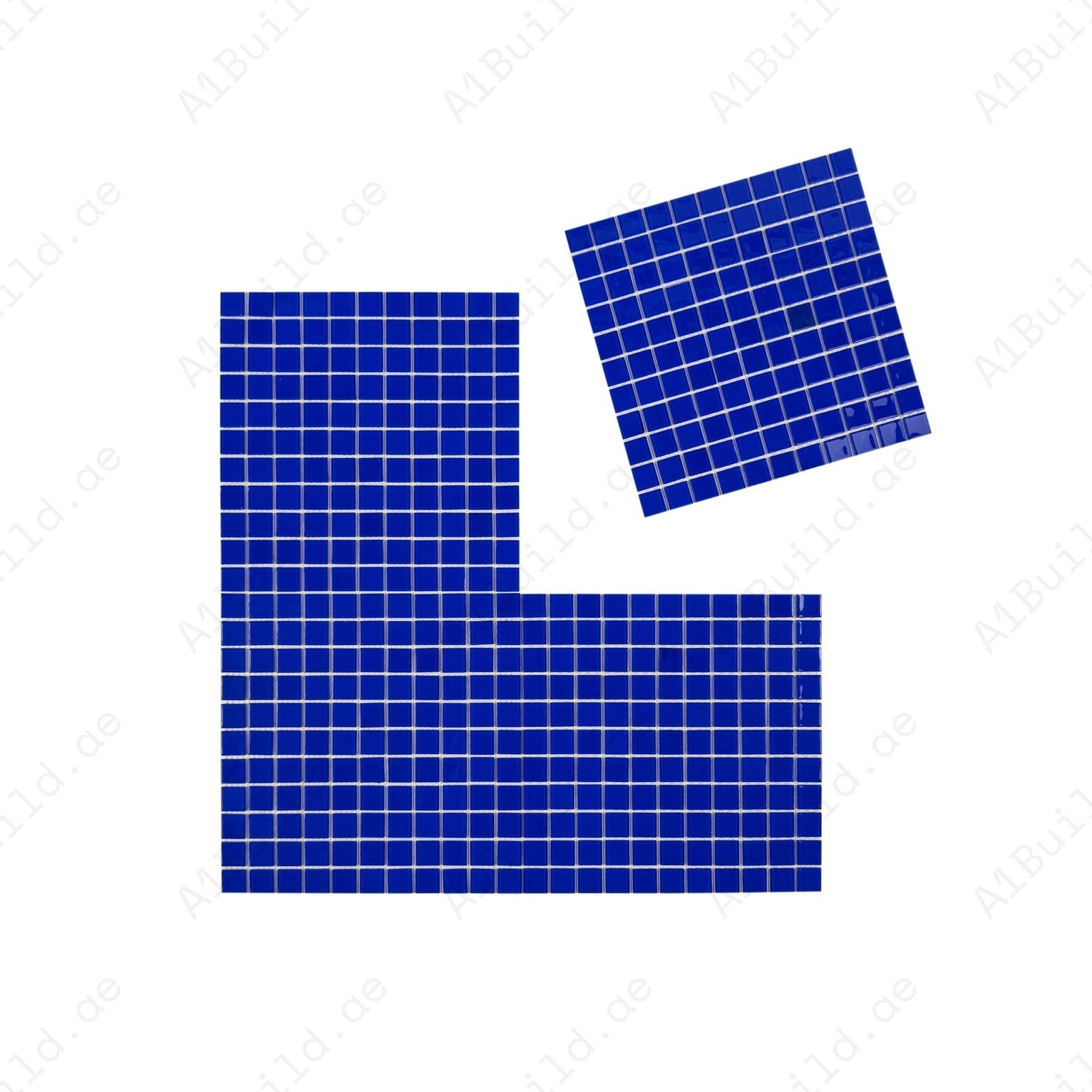 Klein Blue Crystal Glass Mosaic - Image 2