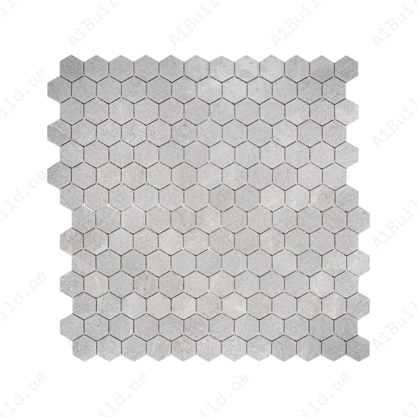 White Travertine Series Kwong Sal White Travertine Honed Hexagon Marble Mosaic