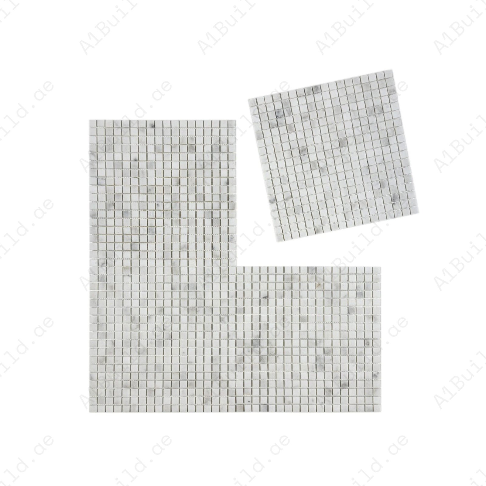 Palace Royale Series Kwong Sal White Honed Square Marble Mosaic - Image 2