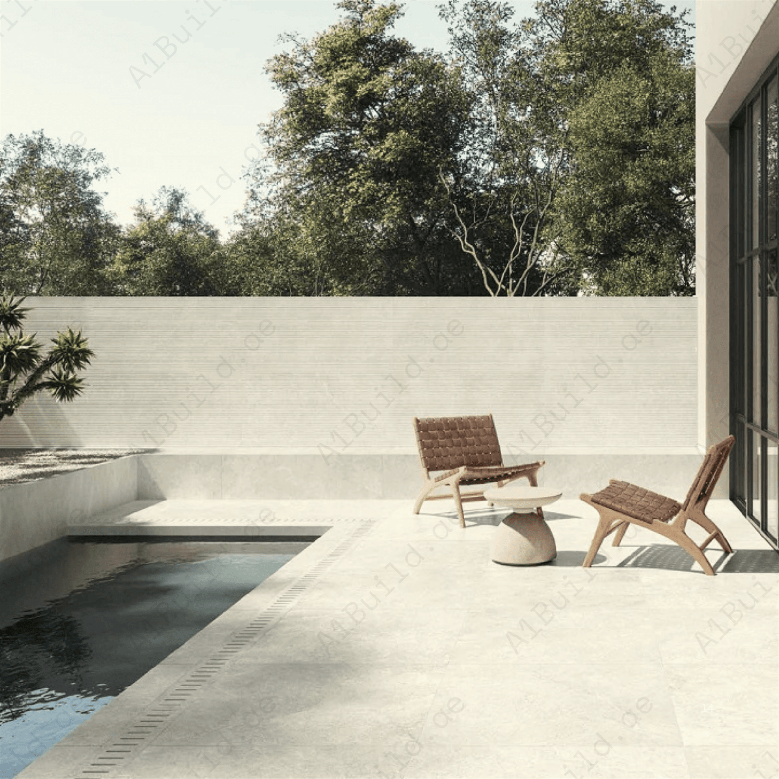 Lime Stone 60x120cm 20mm Rough Matt R11 Porcelain Tile - Image 2