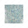 Glacial Artistry Series Nile Blue & Tiffany Blue & Cream White Mixed Hot Melt Glass Mosaic