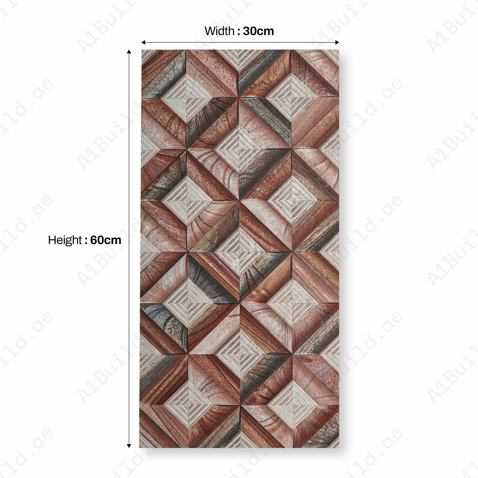 MOTETO 3D Matt 30x60cm Ceramic Indoor Outdoor Walls Tile