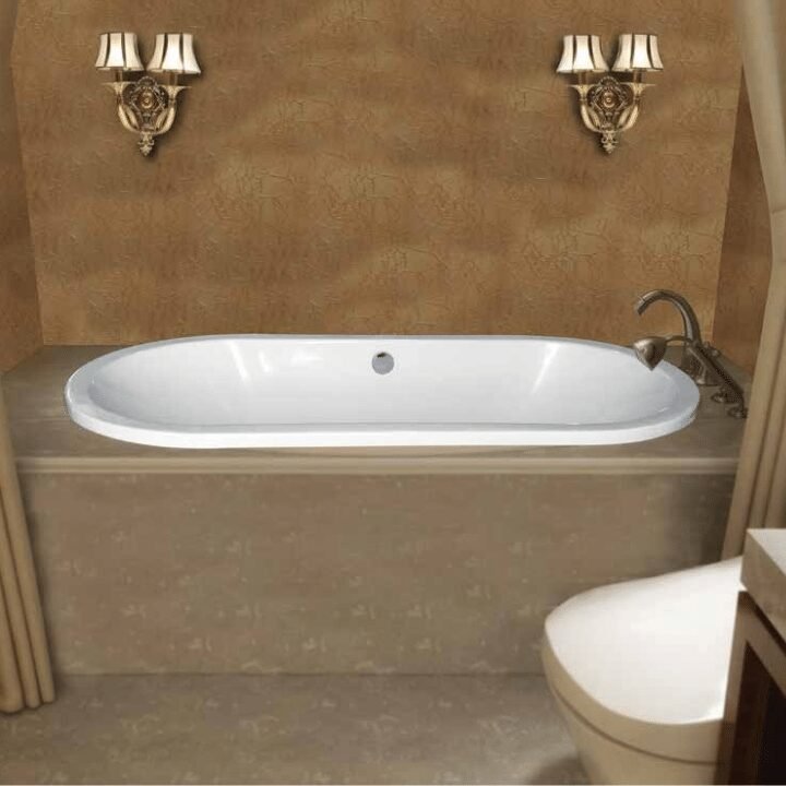 Majestic acrylic bathtub – elevate your bathing experience with 180x80x43cm dimensions for supreme comfort and luxury