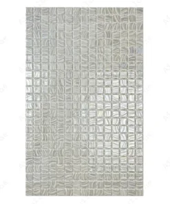 Spanish Mosaic Series Milky White Shinny Streaks And Swirls Texture Recycled Glass Mosaic