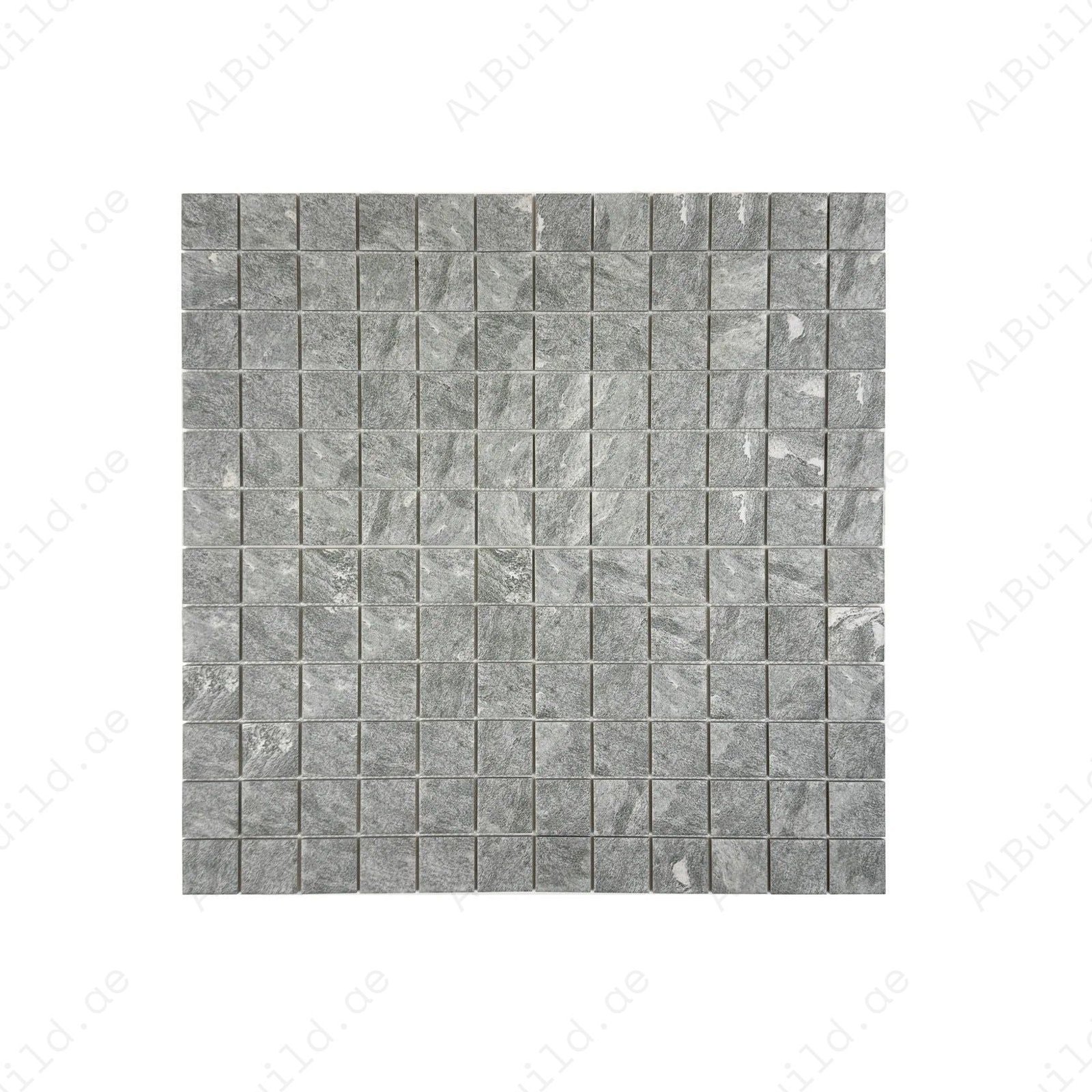 Majestic Naturale Myanmar Grey Stone Pattern Flate Surface Porcelain Mosaic