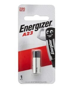 Energizer A23 Alkaline Battery – Pack of 1 Black/Silver