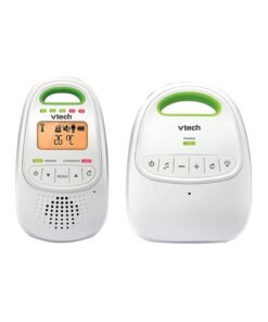 vtech BM2000 Digital Audio Baby Monitor, Parent Unit With Rechargeable Battery, Long Range, Digital Wireless Transmission, Baby Monitor With Crystal - Clear Sound, Plug And Play, Sound Indicator And Alerts